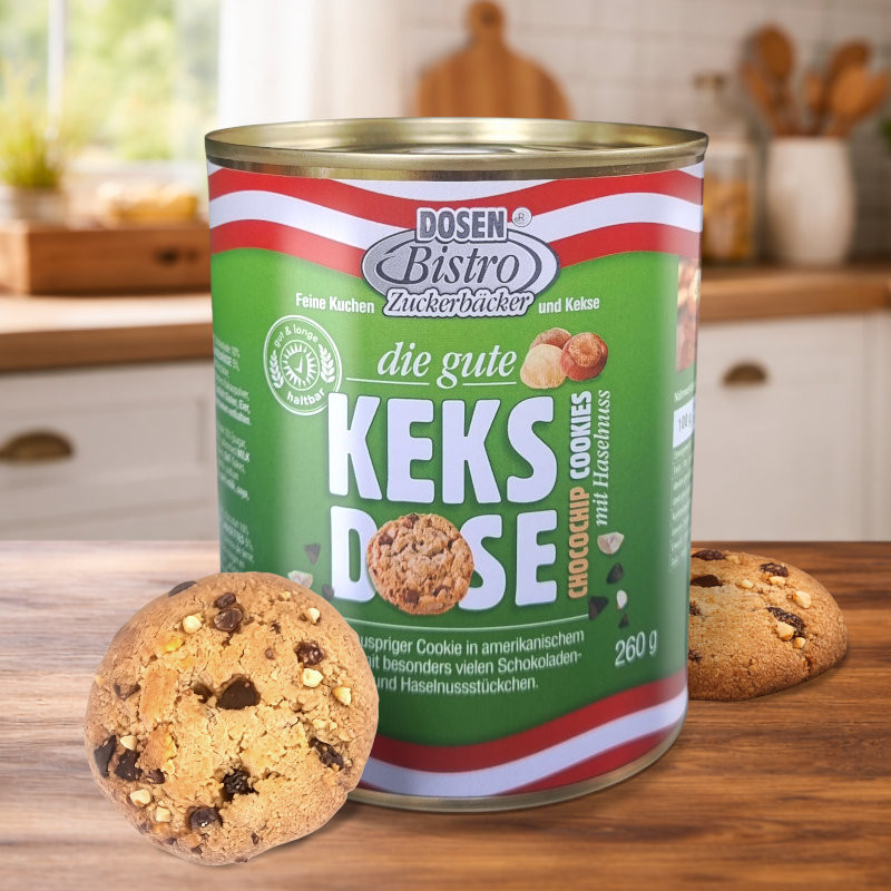 DosenBistro™ Cookies stile americano cioccolato & nocciole – 260g