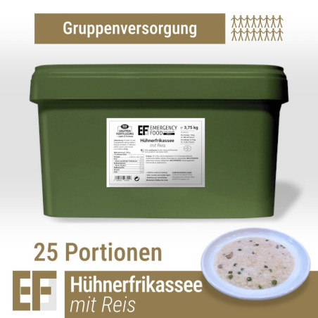 EF MEALS Hühnerfrikassee mit Reis (3,75 kg) – 25 Portionen
