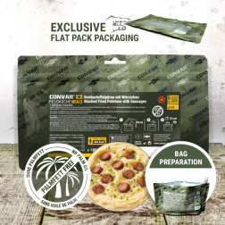 CONVAR Feldküche Bratkartoffelpüree mit Würstchen 100g
