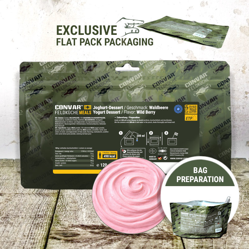 CONVAR  Dessert allo yogurt - Gusto frutti di bosco (120 g)