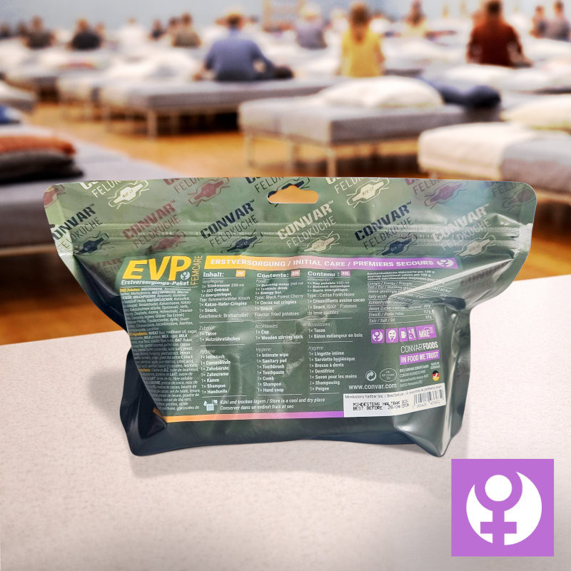 Kit de premiers soins CONVAR™  FemCare avec kit d'hygiène