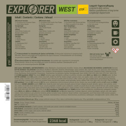 CONVAR, EPA Explorer WEST ETP Daily Ration