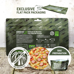 CONVAR  Salade de pâtes aux saucisses (125 g)