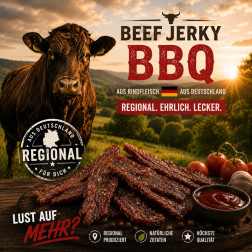 CONVAR Beef Jerky BBQ (33 g) – Snack proteico prodotto in Germania