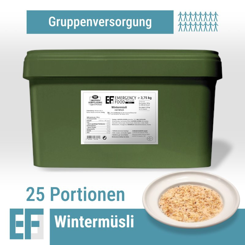 EF MEALS Winter Muesli with Milk (3.75 kg) (ESL) 25 servings EF MEALS Winter Muesli with Milk (3.75 kg) (ESL) 25 servings