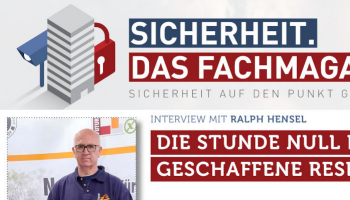 Interview in SICHERHEIT. Das Fachmagazin.